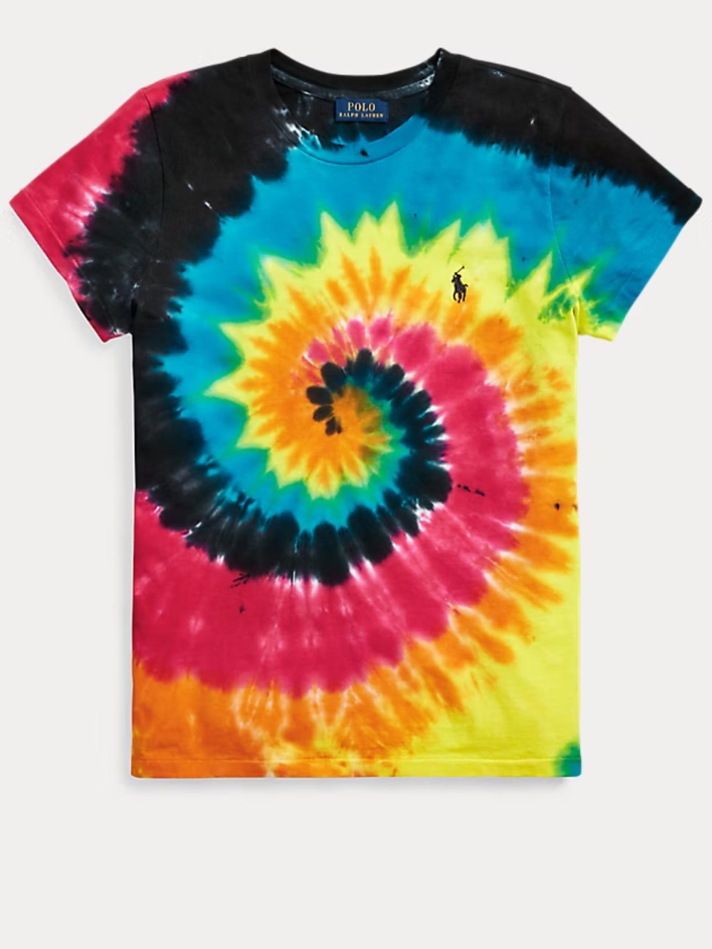 Ralph Lauren Women’s Tie-Dye Spiral Tee - Multicolor Size Medium